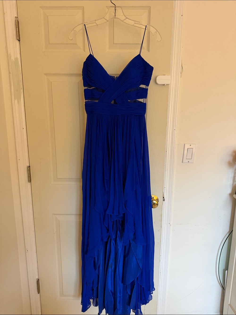 Cache Cobalt Blue High Low Dress